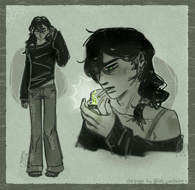 2 illustrations full body + bust mono color $50